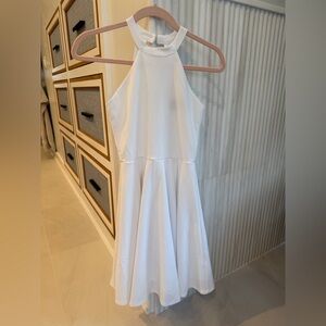 Un Deux Trois White Backless Dress